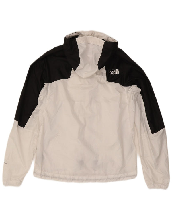 The North Face Veste de pluie à capuche pour homme UK 36 Small Blanc Colourblock