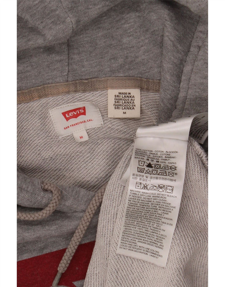 LEVI'S Pull à Capuche Graphique Homme Gris Moyen Coton