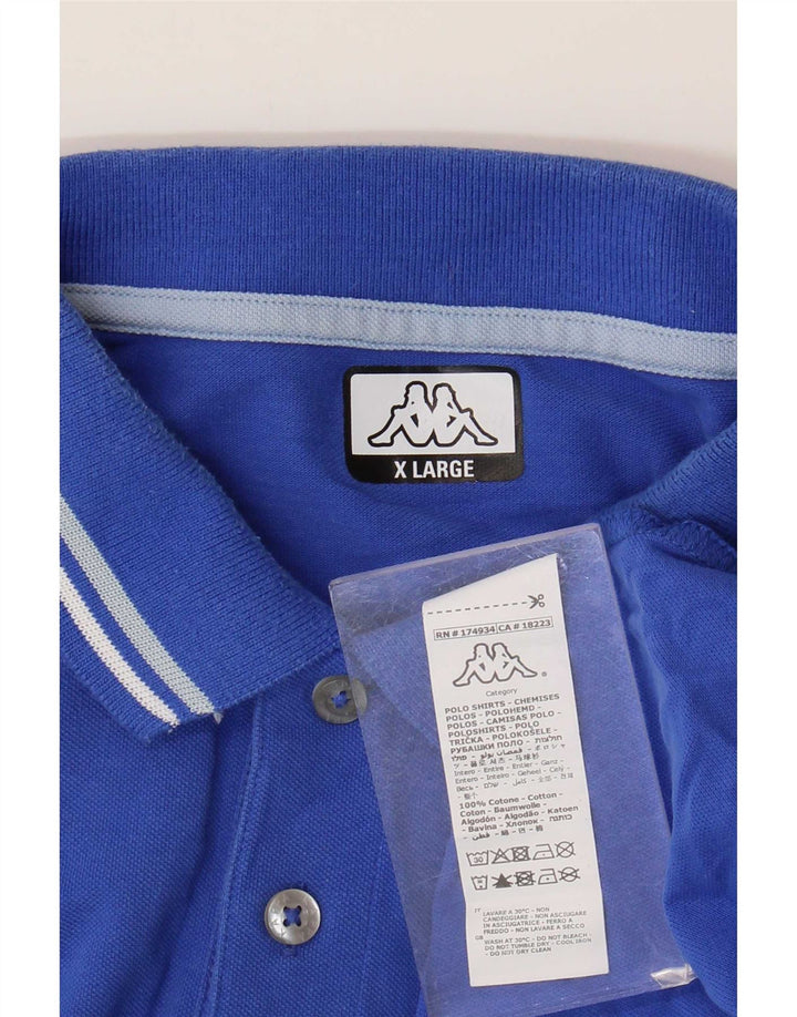 Kappa Polo Homme XL Bleu Coton