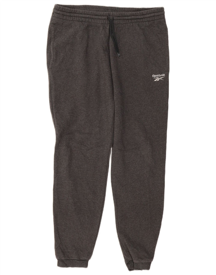 REEBOK Pantalon de Survêtement Homme Joggers Large Gris Coton
