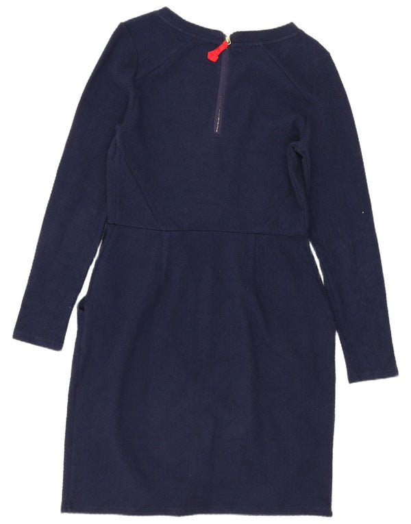Joules Robe pull à manches longues pour femme UK 12 Bleu marine moyen en coton