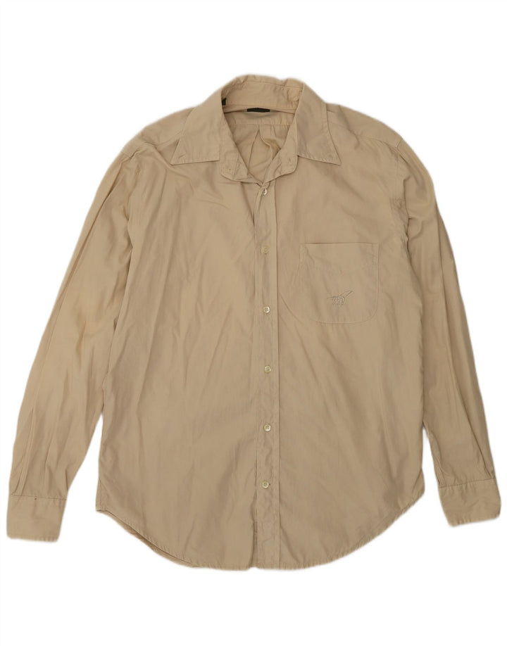 Henry Cottons Chemise Homme Taille 40 Coton Beige Moyen