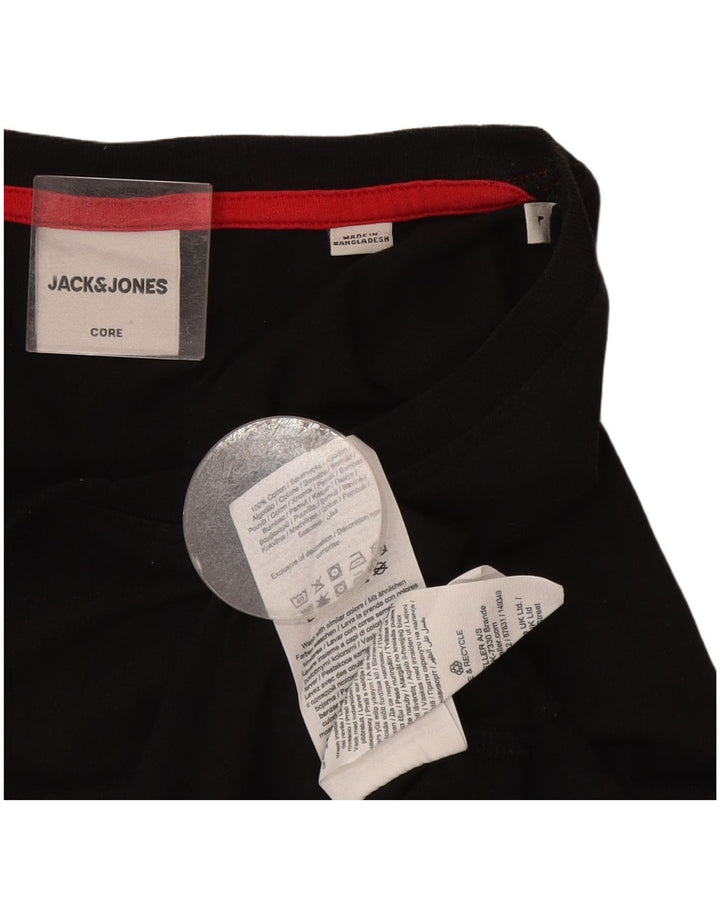 Jack & Jones T-Shirt Homme Haut Large Noir Coton