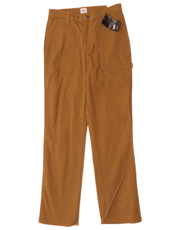 Lee Pantalon de travail taille haute décontracté pour femme US 6 Medium W28 L30 Marron