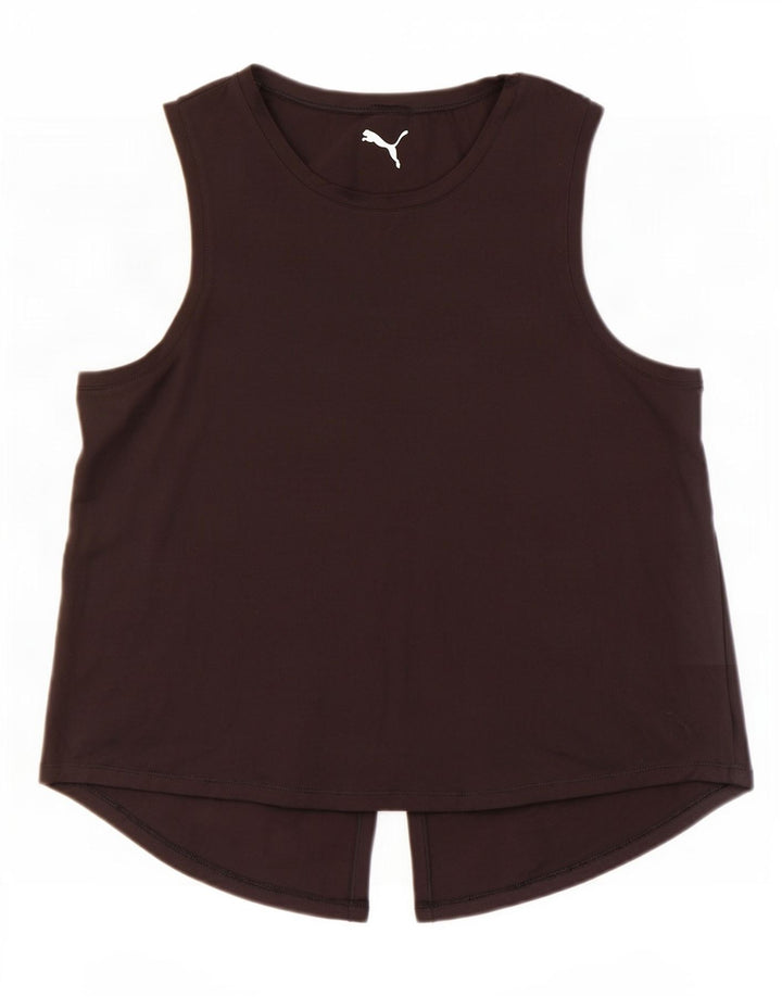 Puma Débardeur Femme UK 44 Medium Noir Polyester