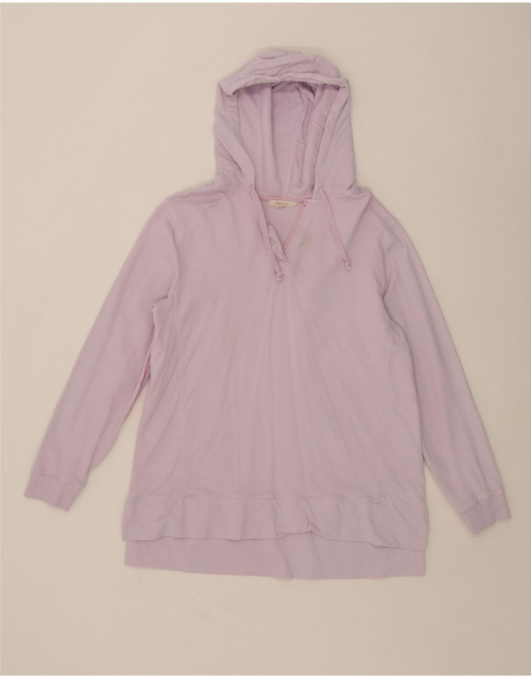 White Stuff Haut à capuche à manches longues pour femme UK 12 Violet moyen Coton