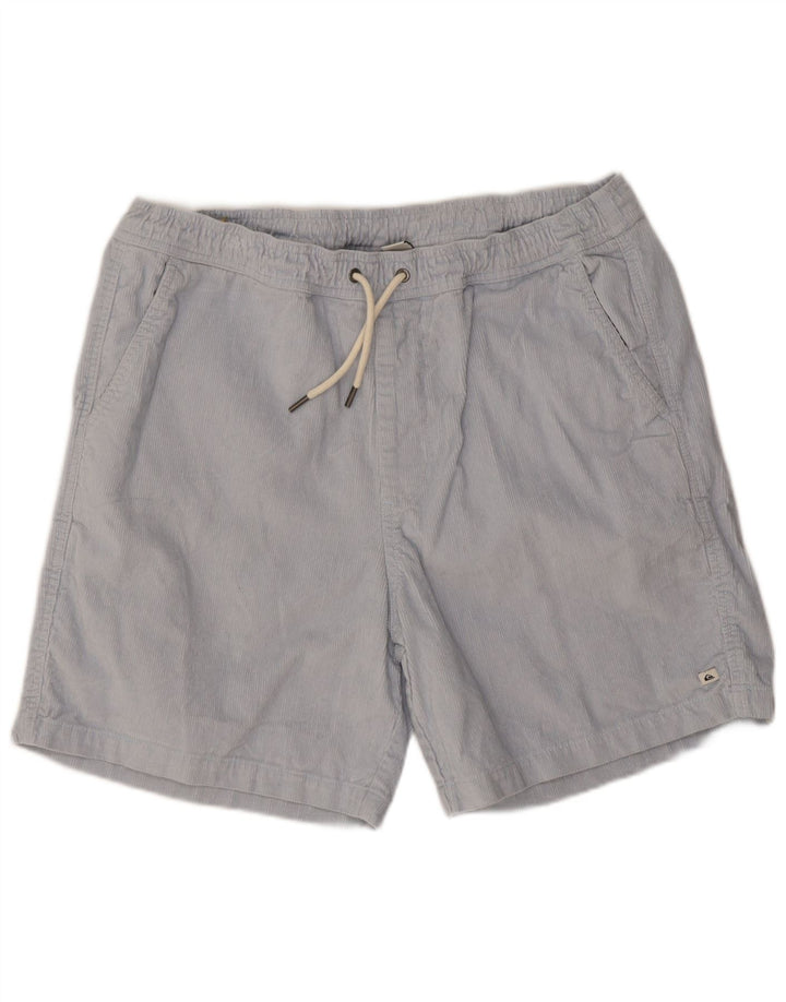 Quiksilver Short Velours Côtelé Homme Medium W32 Bleu Coton