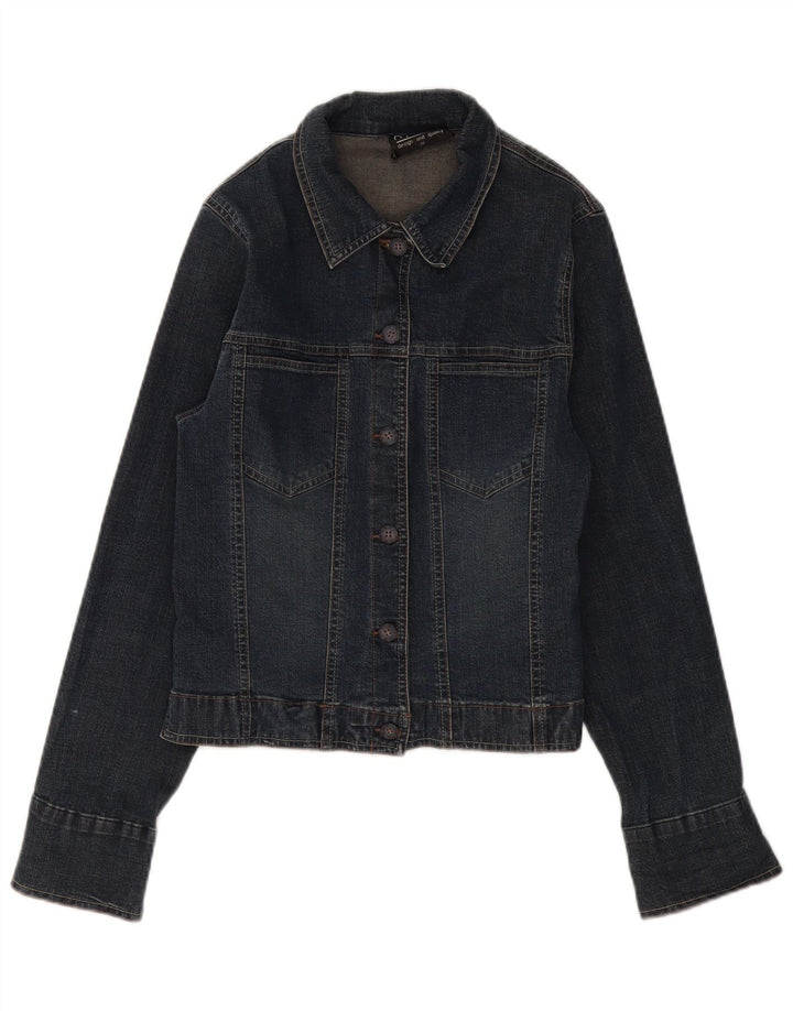 SASHA Veste en jean pour femme UK 12 Bleu marine moyen