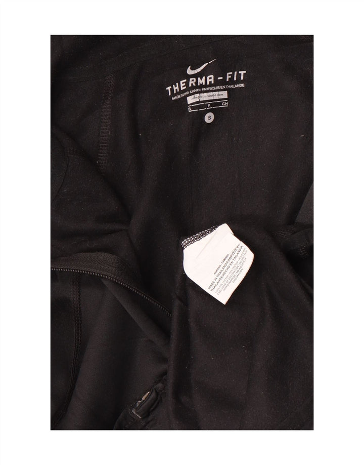Nike Pull à capuche zippé Therma-Fit pour homme Petit Noir Polyester
