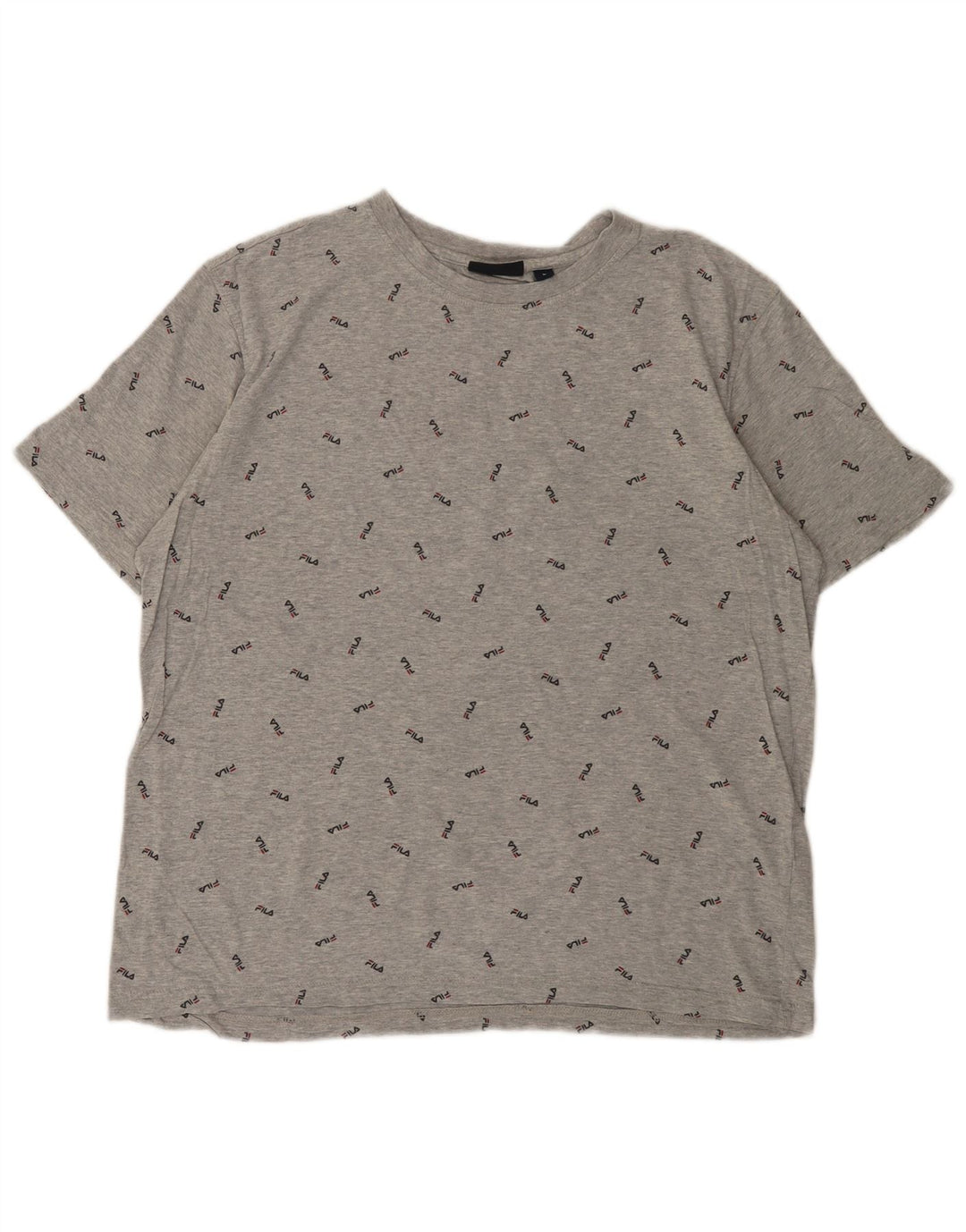 FILA T-Shirt Graphique Homme Grand Gris Coton