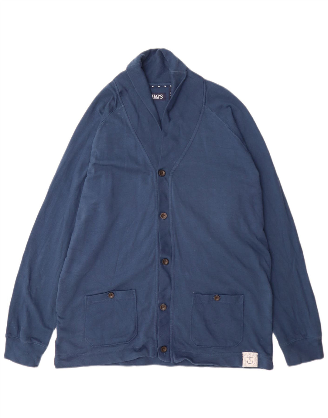 Chaps Homme Survêtement Top Veste Large Bleu Marine Coton