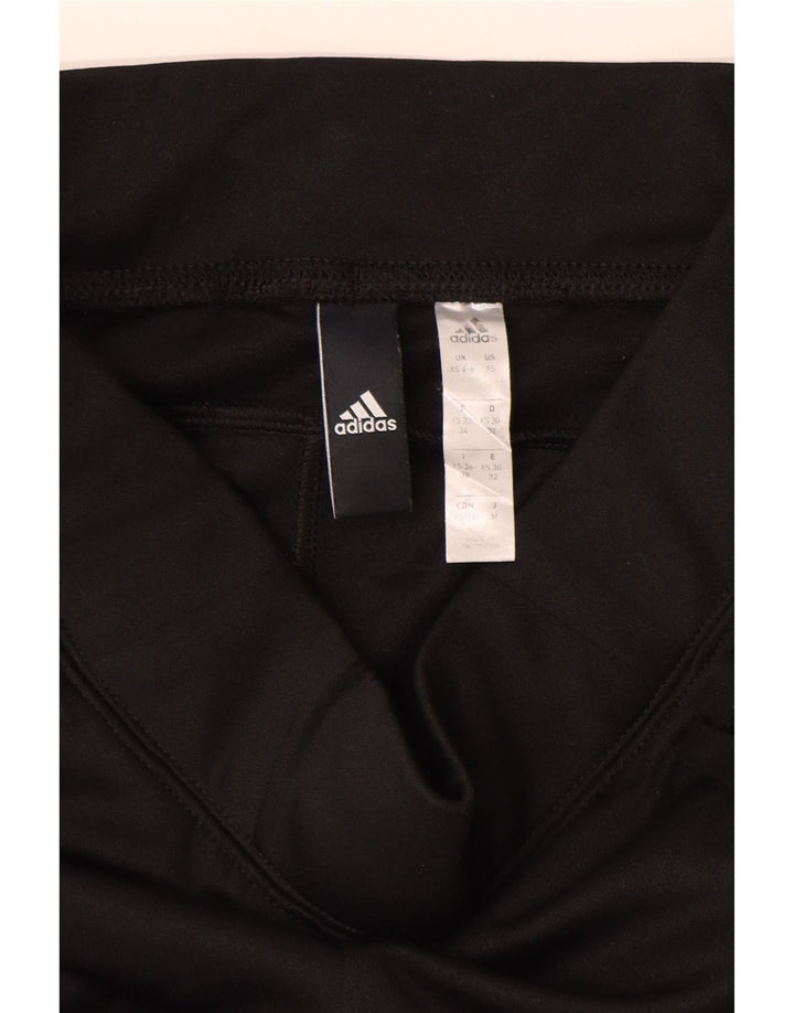 Adidas Leggings Femme UK 4/6 XS Noir Polyester