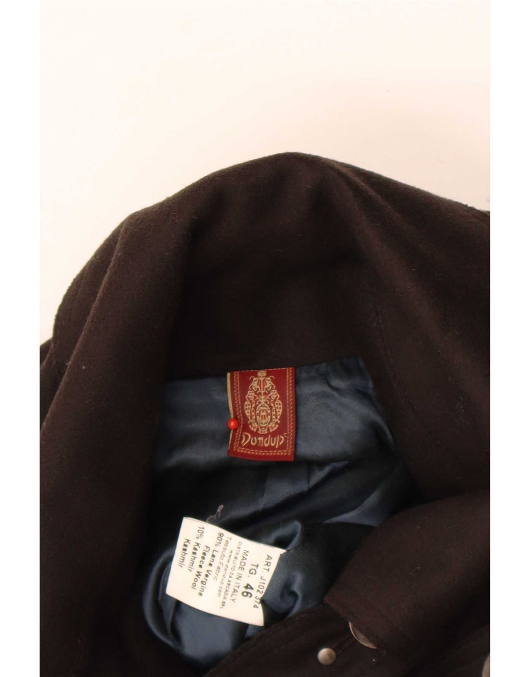Dondup Caban Femme IT 46 Large Laine Marron