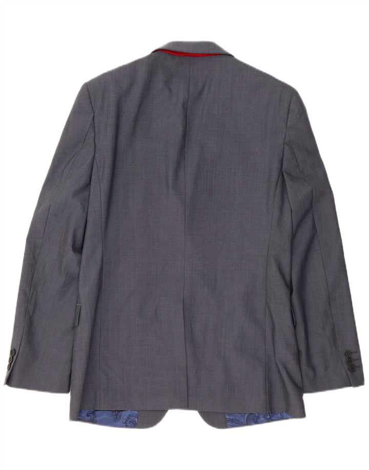 Ted Baker Veste blazer à 2 boutons pour homme UK 38 Bleu moyen