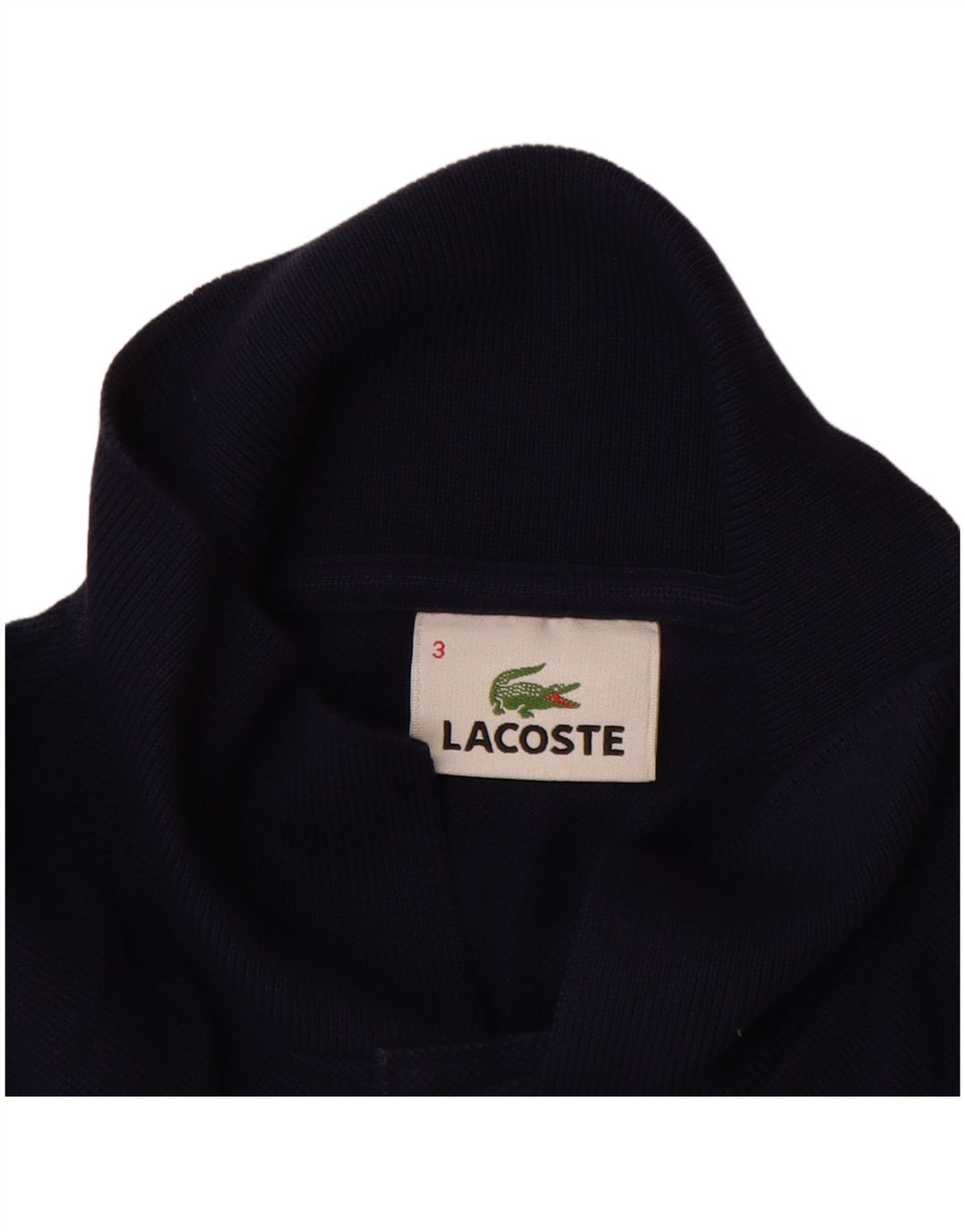 LACOSTE Polo Homme Taille 3 Petit Bleu Marine Coton