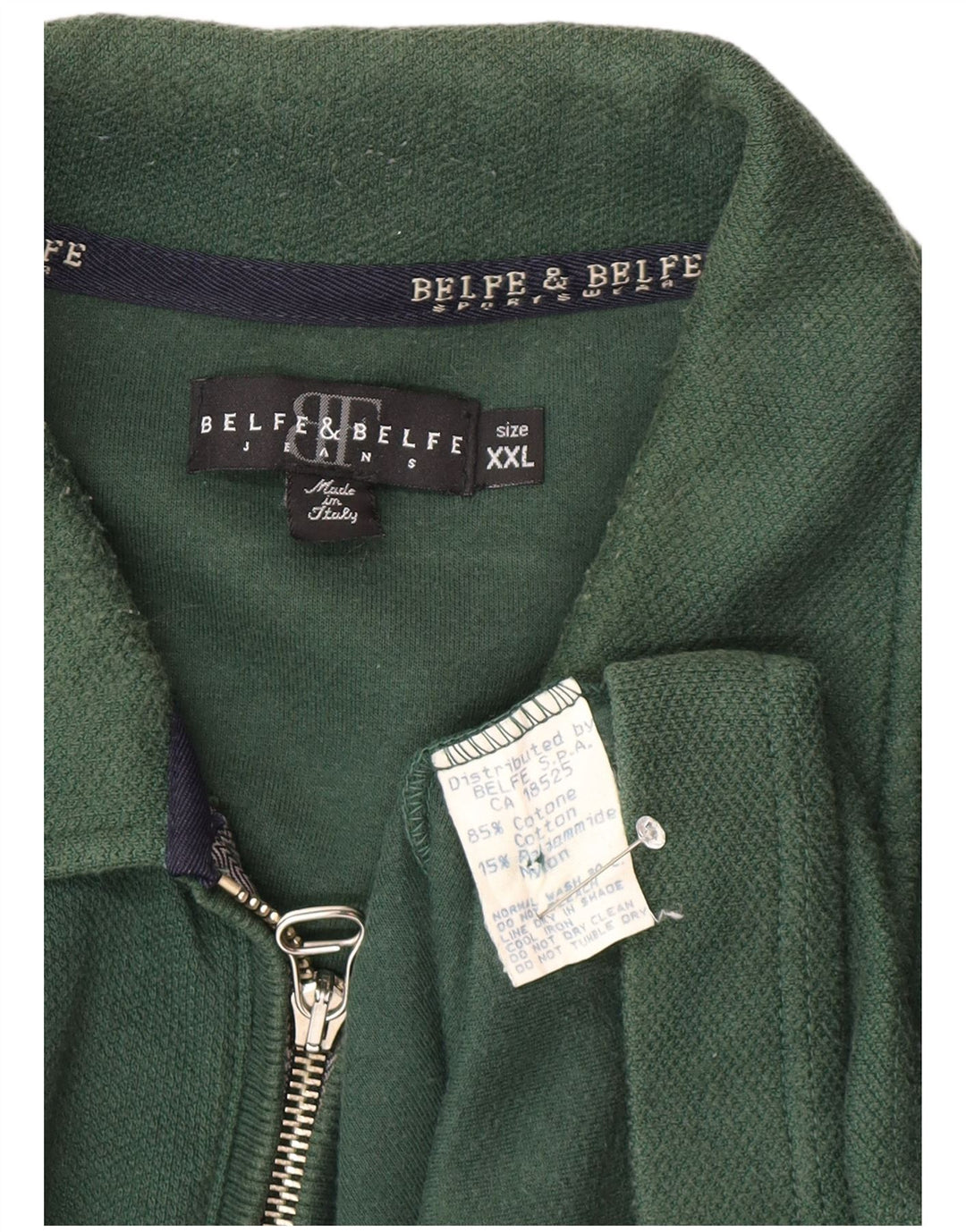 Belfe & Belfe Veste de survêtement pour homme 2XL Vert Coton