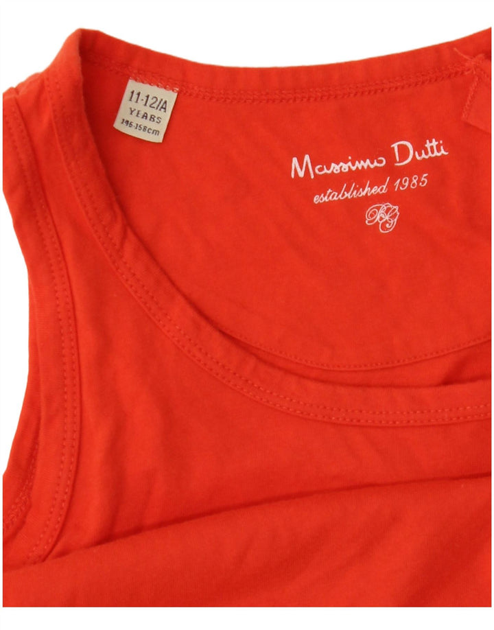 Massimo Dutti Débardeur Fille 11-12 Ans Orange