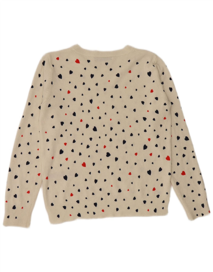 Marks & Spencer Pull col bateau pour femme UK 12 Blanc moyen