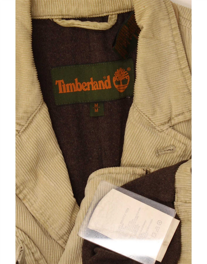 Timberland Veste blazer en velours côtelé à 3 boutons pour homme UK 38 Coton beige moyen
