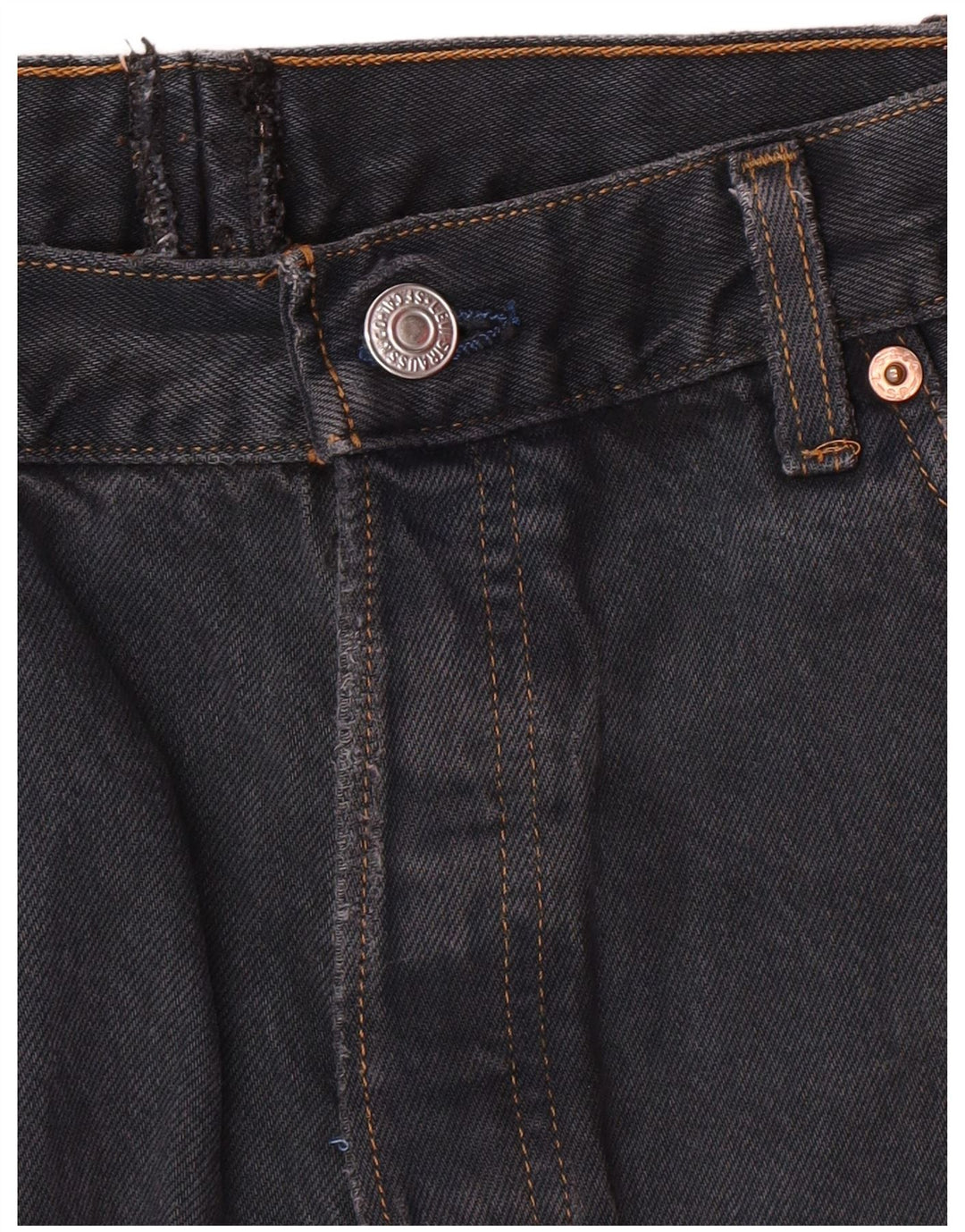 LEVI'S Jupe en Jean Femme W28 Gris Moyen