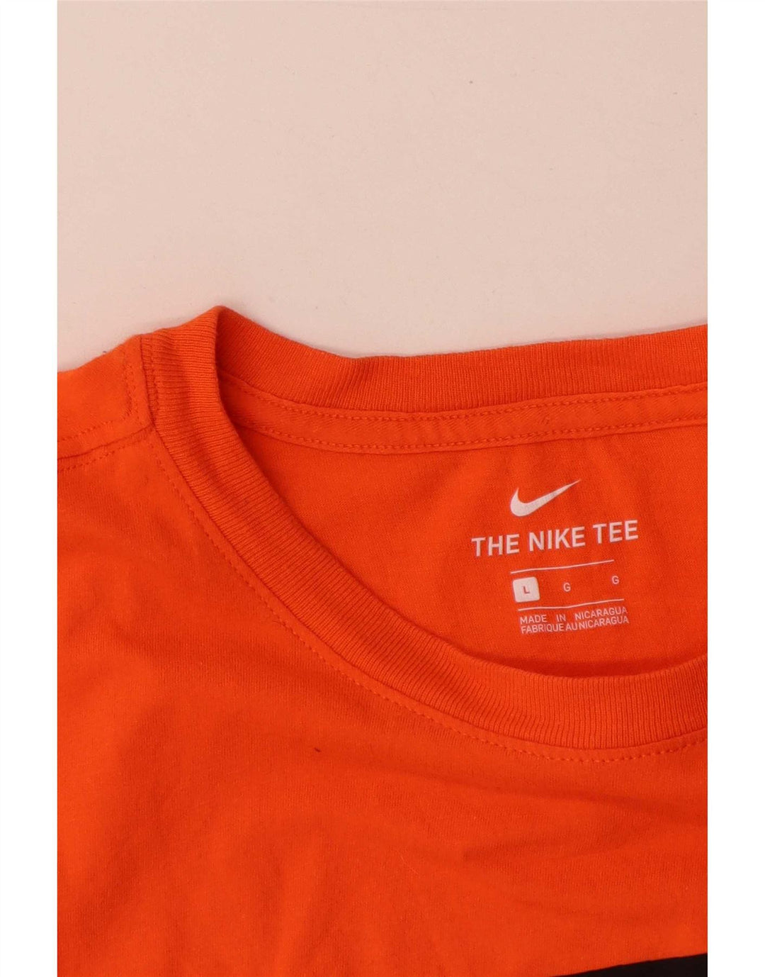 Nike T-shirt graphique pour homme en coton orange Taille L