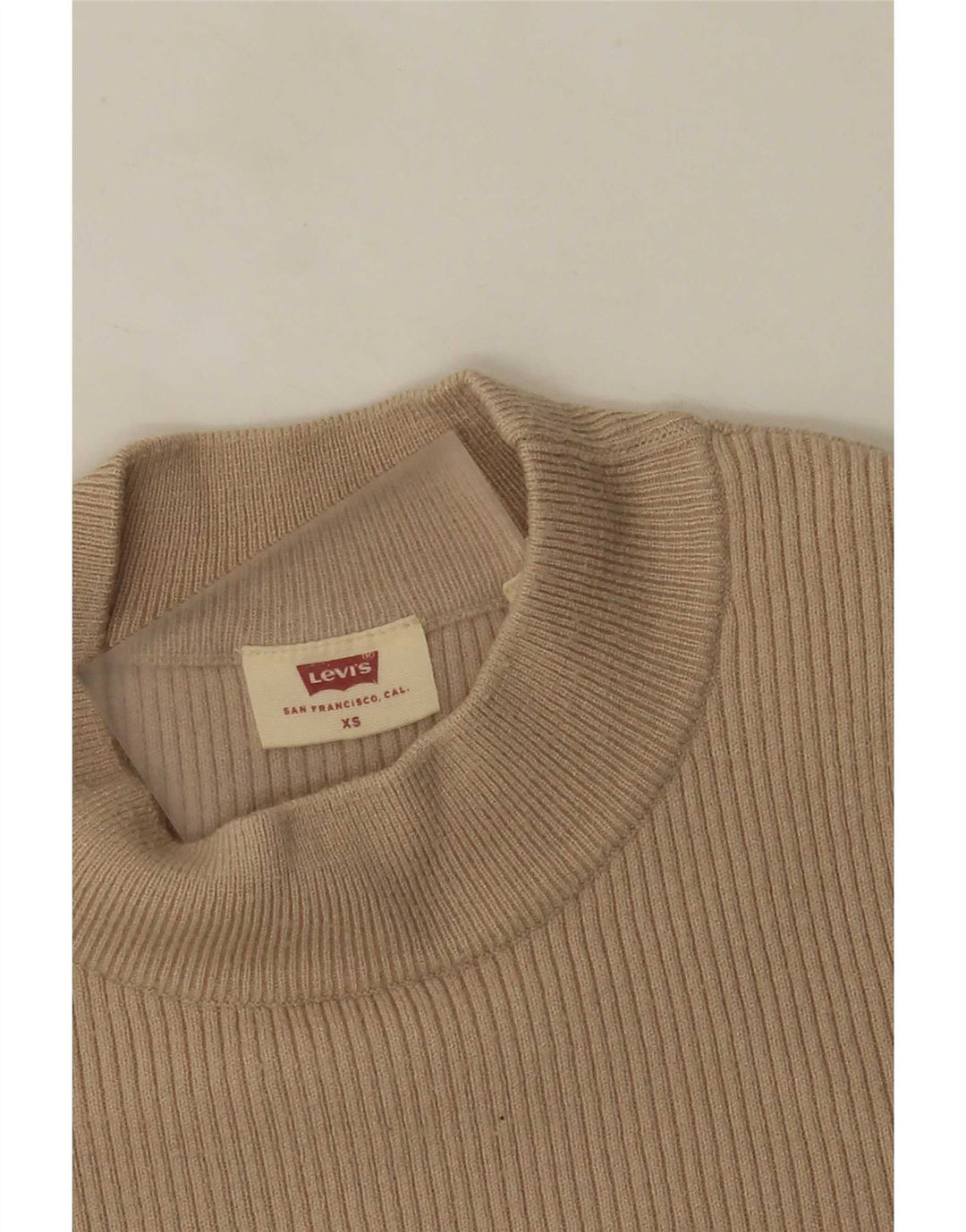 Levi's Pull Ras du Cou Femme UK 4 XS Beige