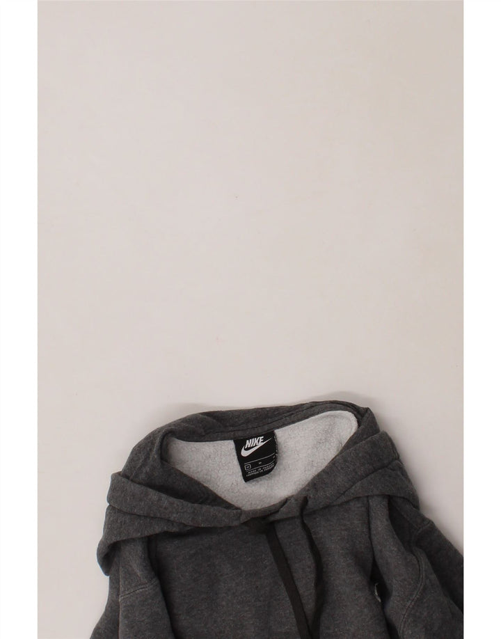 NIKE Womens Hoodie Jumper UK 14 Medium Grey Cotton Vintage Nike and Second-Hand Nike from Messina Hembry 