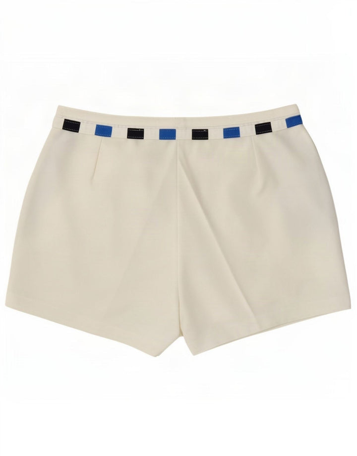 Sergio Tacchini Short Chino Femme IT 52 2XL W36 Blanc Colorblock