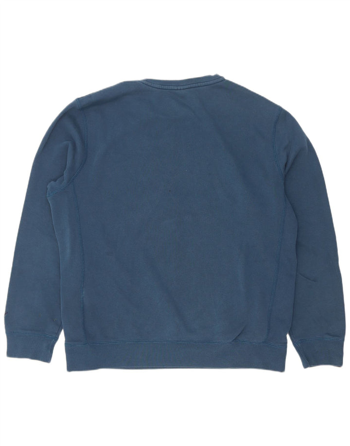 Puma Sweat-shirt graphique pour homme en coton bleu Taille L