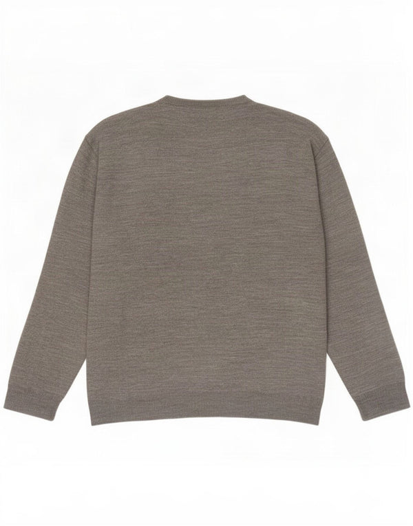 Pierre Cardin Pull col rond homme XL gris acrylique moucheté