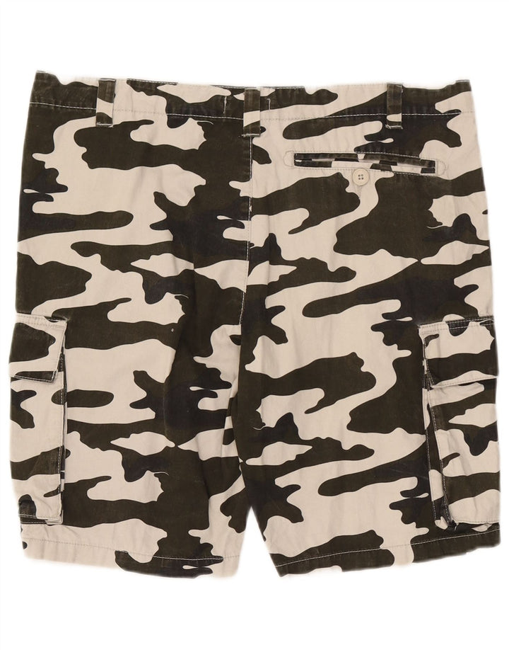 French Connection Short Cargo W34 Homme Kaki Camouflage Large
