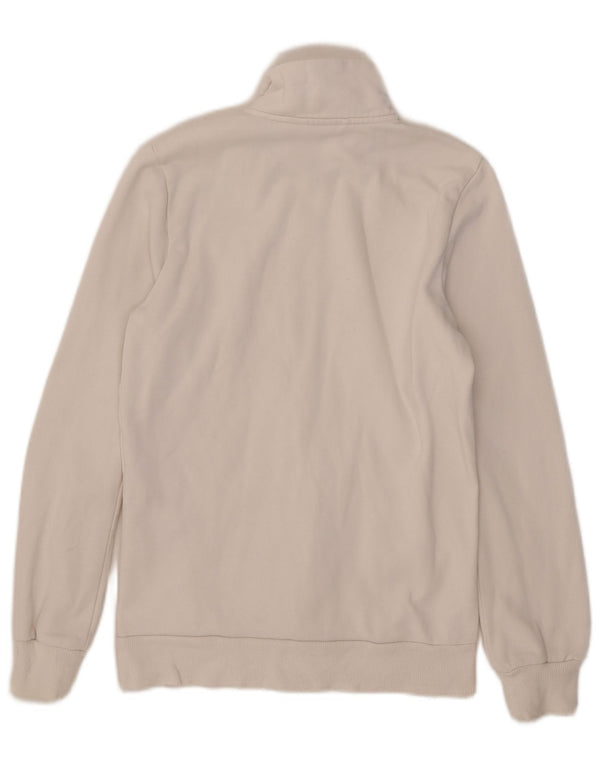 Puma Veste de survêtement graphique pour femme UK 12 Coton blanc moyen