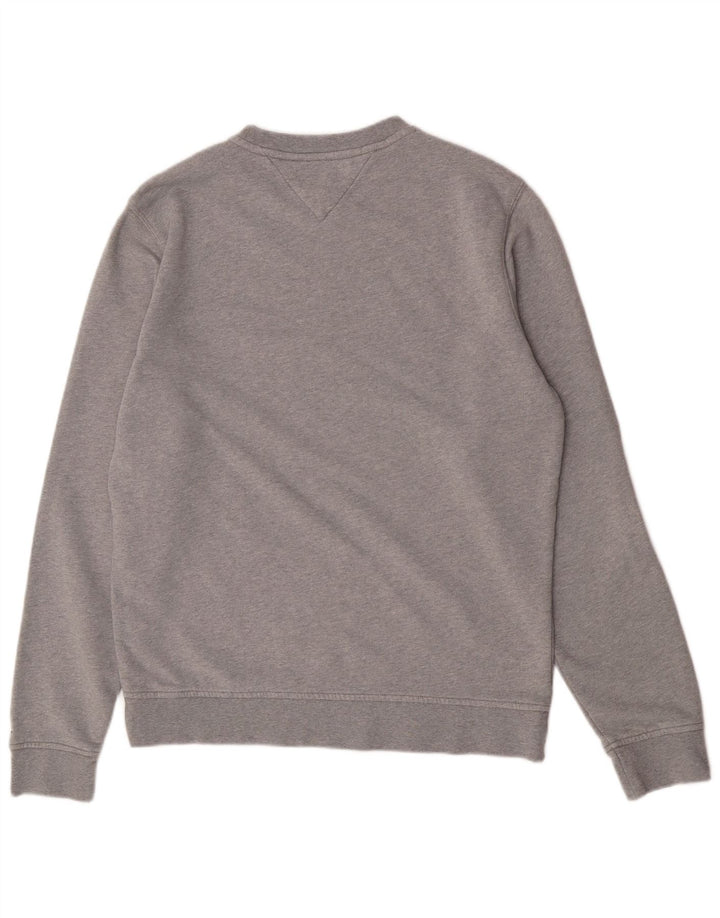 Tommy Hilfiger Sweat-shirt graphique pour homme XL Gris Coton