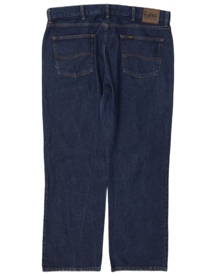 Lee Jean droit homme W38 L30 bleu marine coton