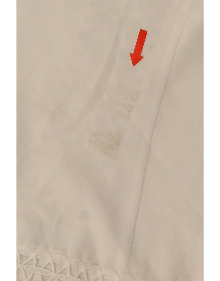 Lipsy Femme Blouse Top UK 6 XS Blanc Floral Polyester