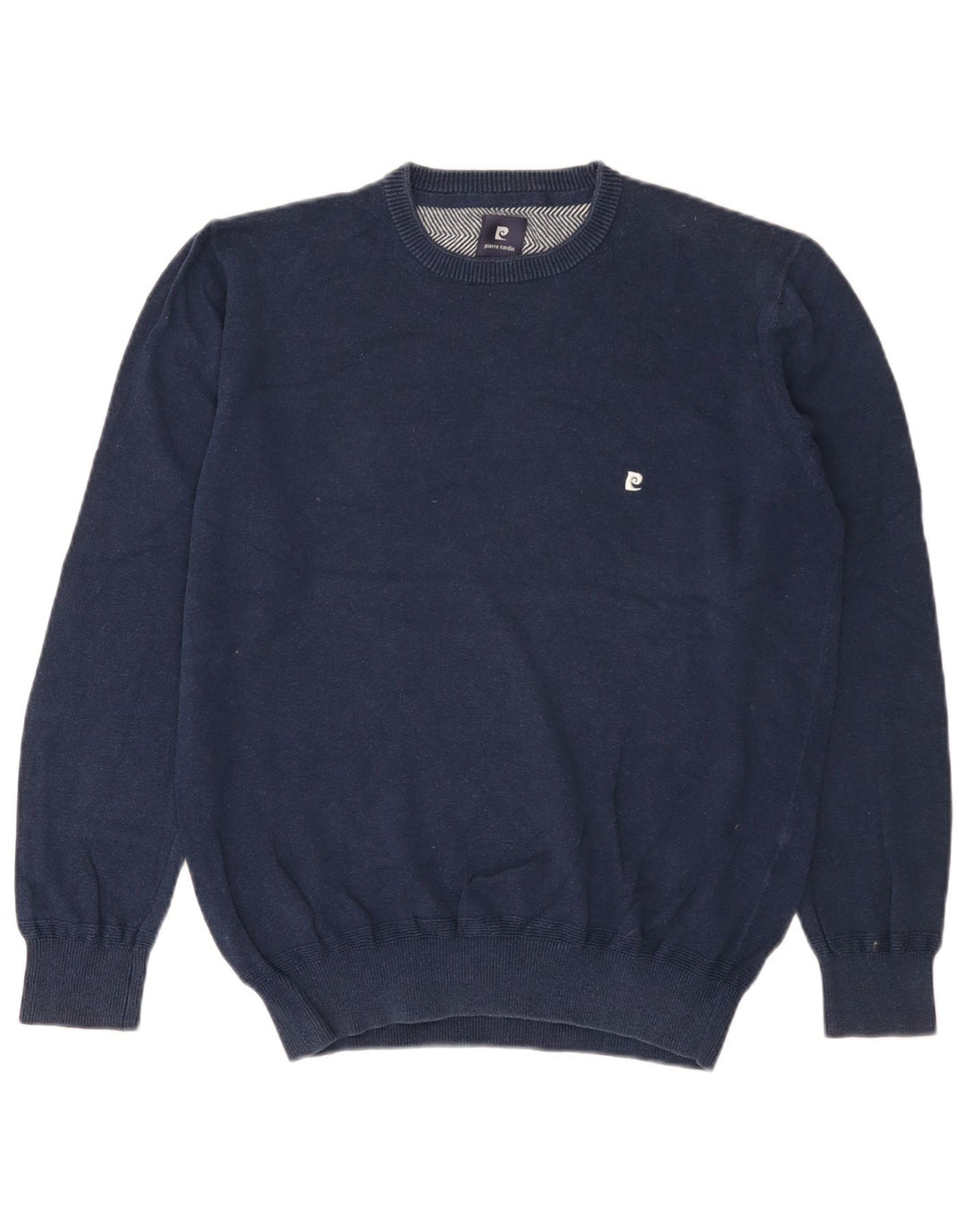 PIERRE CARDIN Pull Col Rond Homme Bleu Marine Moyen Coton