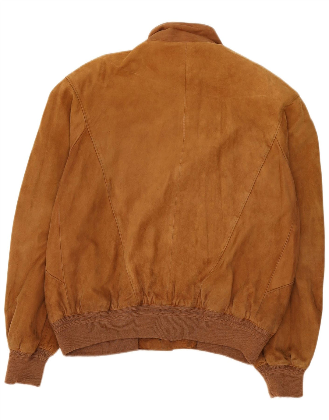 vintage Homme Daim Bomber Jacket IT 50 Grand Beige