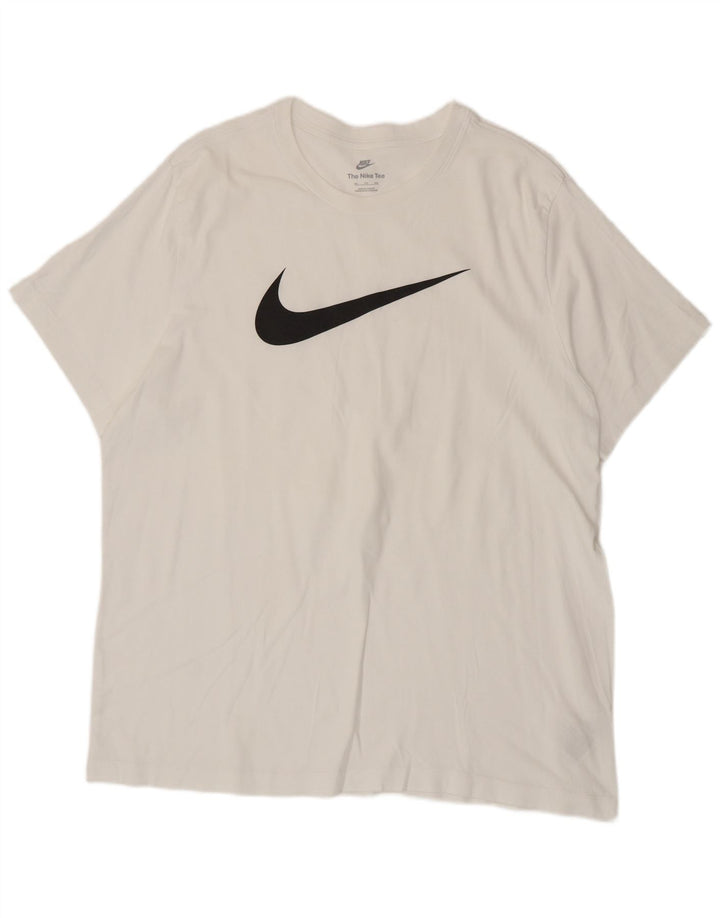 Nike T-shirt graphique pour homme en coton blanc 2XL