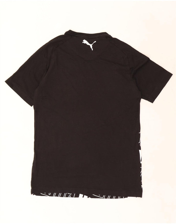 Puma T-shirt graphique pour hommes, grand, noir, coton