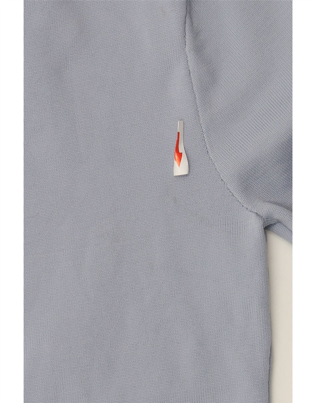 Zara Pull court à col roulé pour femme UK 12 Bleu moyen Polyester