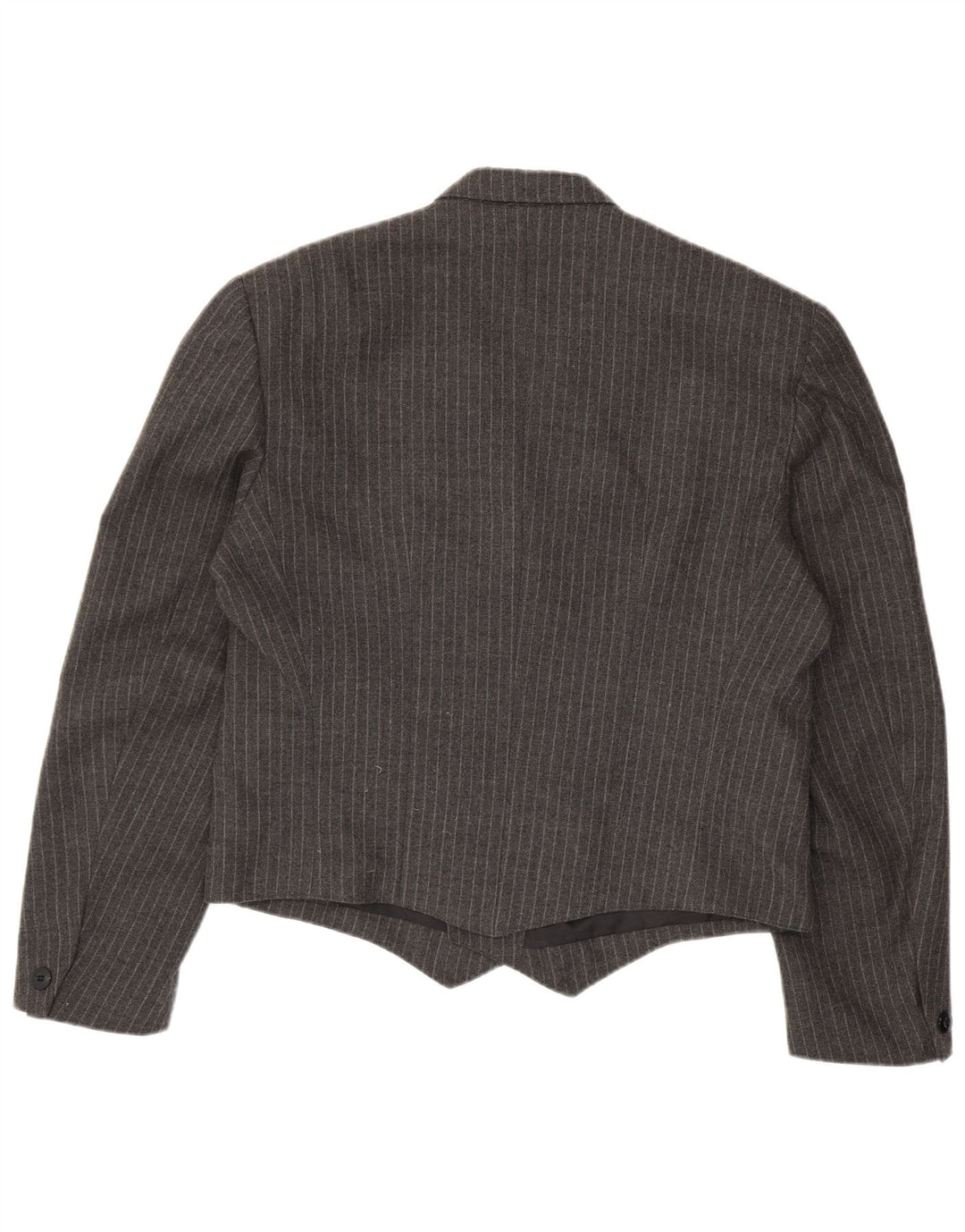 vintage Mens Double Breasted Blazer Veste IT 50 Grande Rayure Grise
