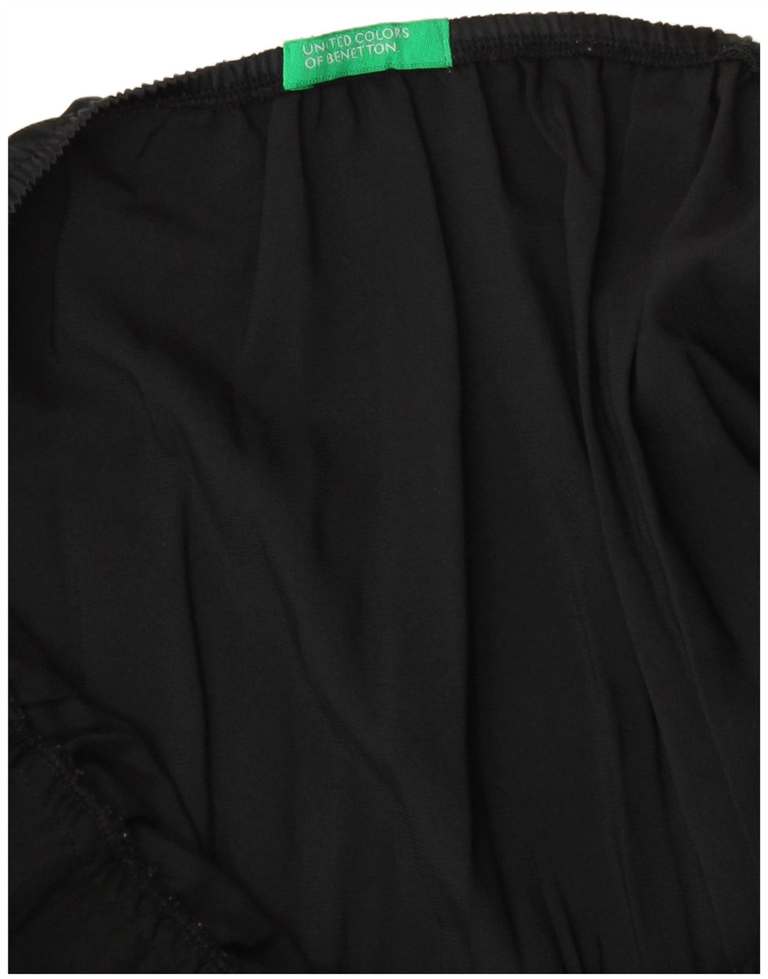 Benetton Femmes Cami Top UK 12 Moyen Noir