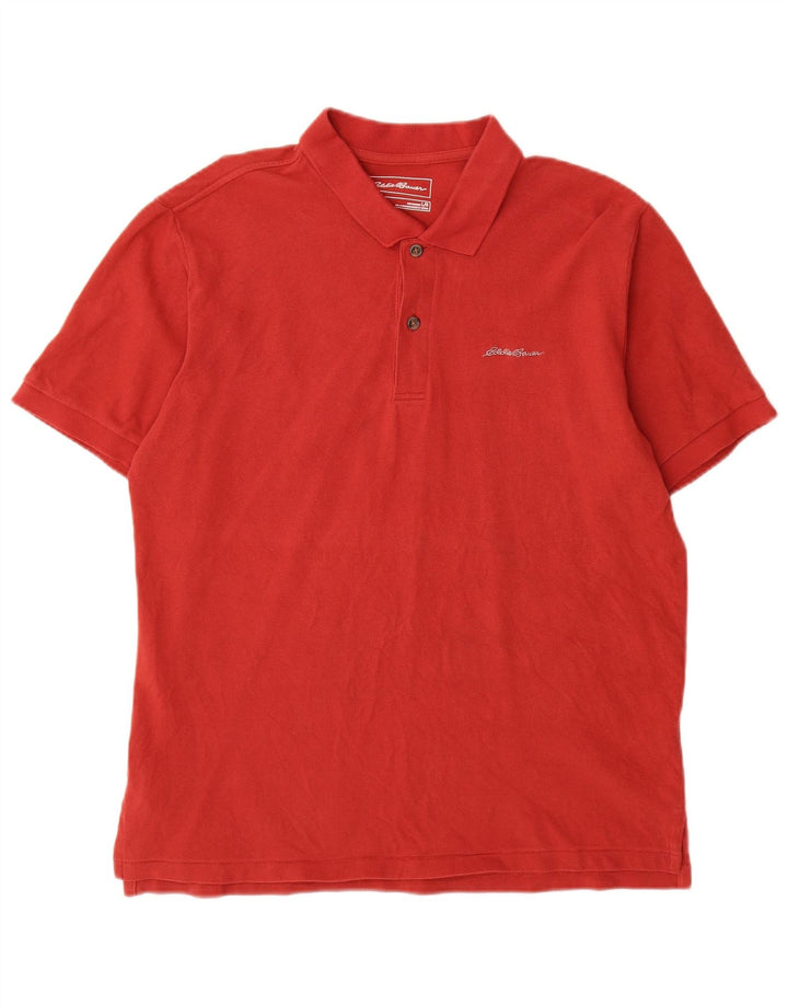 Eddie Bauer Polo Homme Grand Coton Rouge