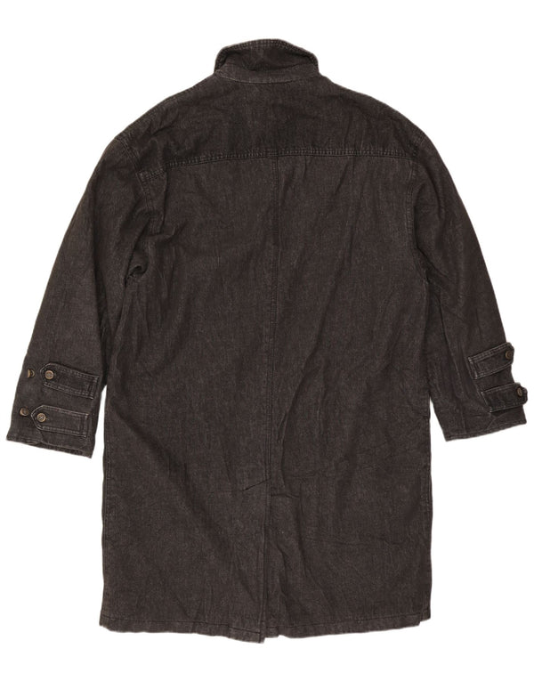 Trussardi Manteau en jean pour homme UK 40 Large Bleu marine en coton