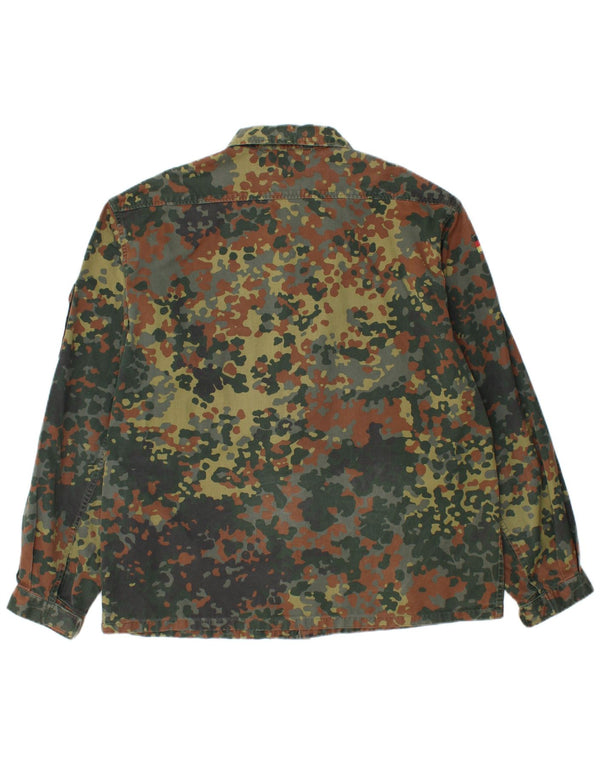 veste militaire homme vintage UK 40 Grand coton camouflage kaki