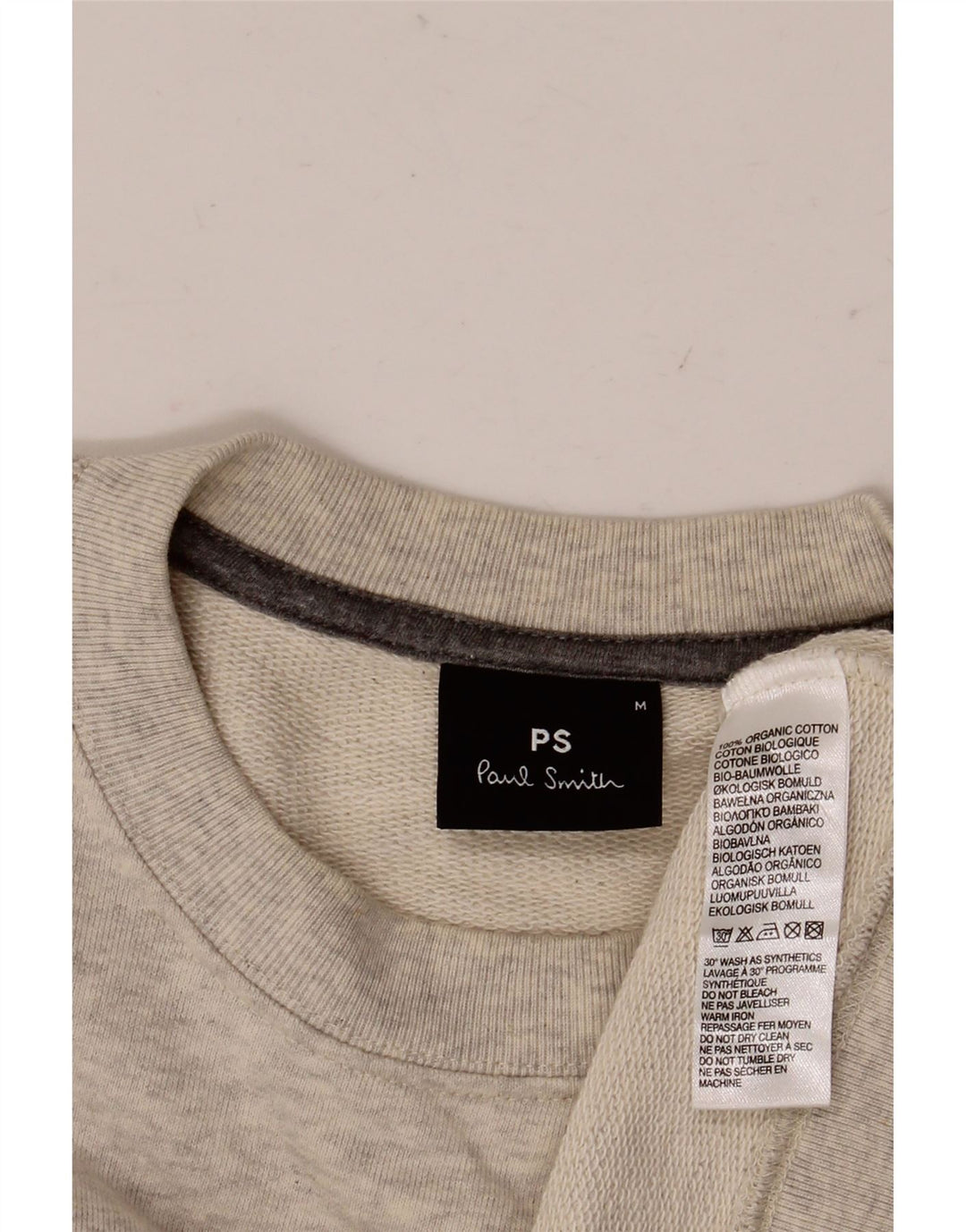 Paul Smith Sweat-Shirt Homme Gris Moyen Moucheté Coton