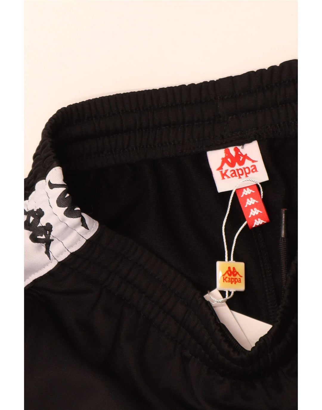 Kappa Short de Sport Graphique Garçon 11-12 Ans Noir Colorblock Polyester