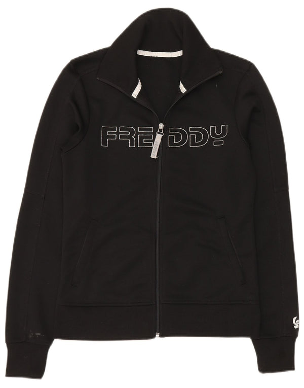 Freddy Veste de survêtement graphique pour femme UK 10 Small Noir Polyester
