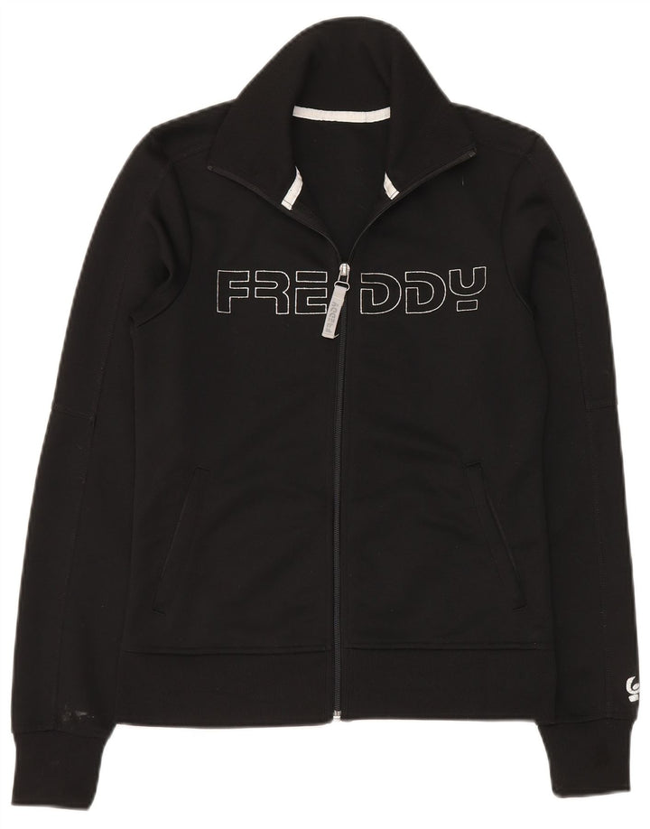 Freddy Veste de survêtement graphique pour femme UK 10 Small Noir Polyester