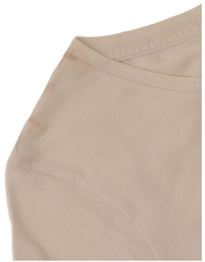 Levi's T-Shirt Graphique Femme UK 10 Small Blanc